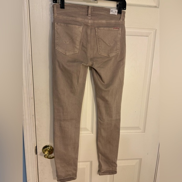 Hudson Women's Size 26Nico Mid Rise Ankle Super Skinny Jeans khaki/light brown - Picture 2 of 9